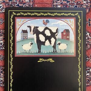 Amcal By Deb Strain Country Farmhouse Hanging Chalkboard~Cow~Cottage